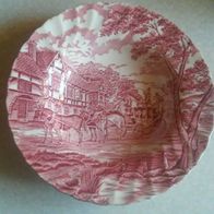 guter Zustand Myott Keramik Speiseteller Teller Ø 25 cm rot weiß Royal Mail