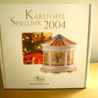 Porzellan Spieluhr Spieldose 2004 Weihnachts-Karussel + OVP von Hutschenreuther
