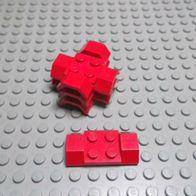 Lego 2 x Platte 3787 Kotflügel 2x4 alt hellgrau Zubehör 