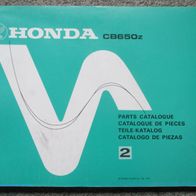 Teilekatalog Parts Catalogue Catalogue de Pieces Catalogo de Piezas Honda CB650z
