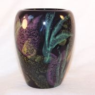 Handbemalte Keramik Vase, 70er Jahre * **