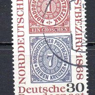 Bund BRD 1968, Mi. Nr. 0569 / 569, Norddeutscher Postbezirk, gestempelt #14417