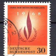 Bund BRD 1968, Mi. Nr. 0575 / 575, Menschenrechte, gestempelt #14431