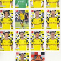 14x Borussia Dortmund Topps Sammelbilder 2018