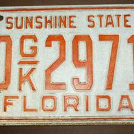 Original Nummernschild Kennzeichen USA Florida 1974 für Sammler