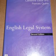 English Legal System – Catherine Elliott and Frances Quinn - 1998