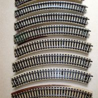 Märklin H0 5120, Metallgleise 1/1, 8 Stück, gebraucht, bitte lesen