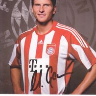 Bayern München Autogrammkarte Mario Gomez 2010