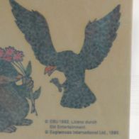 Sammelbild Tattoo Sticker 1995 - DIE TIERE AUS DEM Talerwald (?) Vogel & Maulwurf