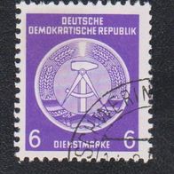 DDR Dienstmarke " Zirkelbogen nach Links " Michelnr. 2 o
