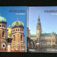 WELT Edition: Bücherpaket - 2 gebundene Bücher - München City Highlights + Hamburg Ci