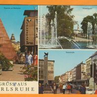 AK Gruss aus Karlsruhe gel. (h10).