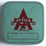 alte Blechdose ATTILA 1895 Schutzmarke, ohne BarCode