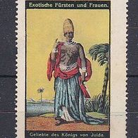 alte Reklamemarke - Exotische Fürsten und Frauen-Geliebte des Königs von Juida (0249)