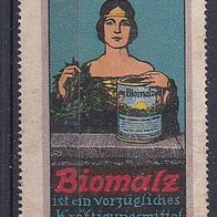 alte Reklamemarke - Biomalz - Kräftigungsmittel (0262)