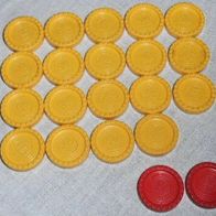 2 Spielchips aus - 4 Gewinnt - Chips Chip gelb - MB Ersatzteil Spielstein
