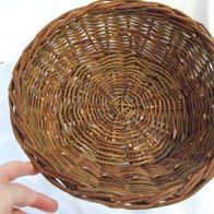 WEIDEN Geflecht große Bowl Korb Obst Gesteck Krimskram 34 cm DM natur weit retro # 2