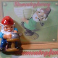 Ü Ei Figur Üei HPF ZunftZwerg Töpfer Toni Nr 8 / 1992 BlumenTopfZwerge original