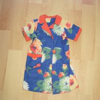 Puppenkleidung Bademantel / Kleid Flanell 60- er Jahre für 60 cm Puppen