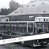 Zirkus-Foto DDR Oldtimer VEB Werksverkehr Ikarus Bus vom Cirkus Berolina