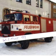 Feuerwehr-Foto DDR Oldtimer VEB IFA LKW W 50 Tanklöschfahrzeug ex BF Aue