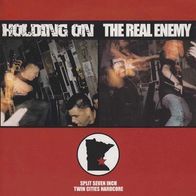 Holding On / The Real Enemy - Split 7" (1999) Limited Blue Vinyl / US Hardcore
