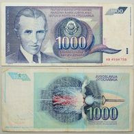 Jugoslawien 1000 Dinara 1991