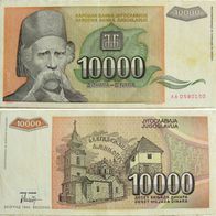 Jugoslawien 10000 Dinara 1993