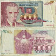 Jugoslawien 5.000.000 Dinara 1993