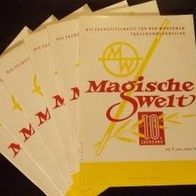 Zaubertrick Zeitschrift Magische Welt - kompletter Jahrg. 1961 (10.) 6 Hefte
