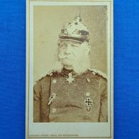 Kabinettfoto - Kaiser Wilhelm I in Feldmarschall Uniform 1880