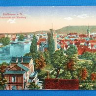 AK Heilbronn a. Neckar - Totalansicht mit Wartberg. Gelaufen. Ca.1912