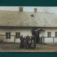 Nassiedel (Kr. Leobschütz): Wohnhaus Familie Skowranek, Foto-Ak 1914