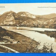 AK Der Rhein - Drachenfels und Nonnenwerth. Gelaufen. 1914