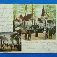 AK Solbad Bernburg - Kurhaus. Gelaufen. 1903