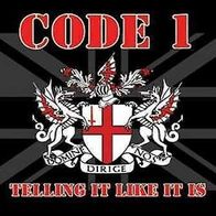 Code 1 - Telling it like it is LP (2009) + Insert / Limited Red Vinyl / UK Oi-Punk