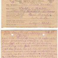 D63 Kriegsgefangenenpost 1949 Russland Lager 7722 - Wacken bei Itzehoe