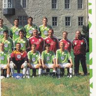 VFL Wolfsburg Panini Sammelbild 1998 Mannschaftsbild 2 Bildnummer 437