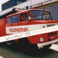 Feuerwehr-Foto DDR Oldtimer VEB IFA LKW Ludwigsfelde W 50 LF 16 Löschfahrzeug