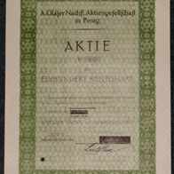 A. Glaser Nachfl. Aktiengesellschaft in Penig 1932 100 RM