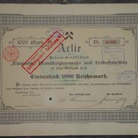Actien-Gesellschaft "Eintracht", Braunkohlenwerke und Briketfabriken 1905 1000 Mark