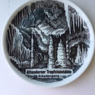 Attendorner Tropfsteinhöhle - Arkadengang - auf Porzellanteller zum Aufhängen