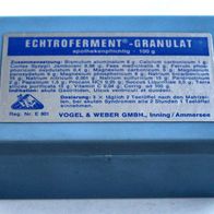 Echtroferment - Granulat kleine Kunststoff Dose wahrscheinlich aus den 1960er Jahren