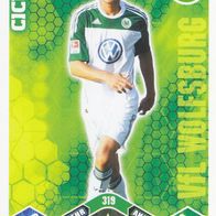 VFL Wolfsburg Topps Trading Card 2010 Cicero Nr.319