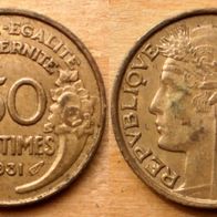 50 Centimes 1931 Frankreich