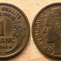 1 Franc 1941 Frankreich