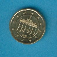 Deutschland 20 Cent 2021 F