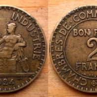 2 Francs 1924 Frankreich