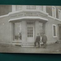 Salzburg: Kolonialwaren Mathias Winklhofer (J. Harrerstr. 42), Foto-Ak um 1925