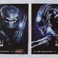 2× XXL Postkarte: Aliens vs Predator 2